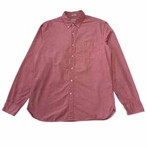 J.Crew Slim Fit Casual Cotton Oxford Button Down In Light Heather Red Large
